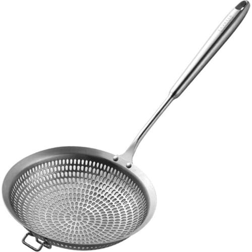 304 Stainless Steel Skimmer Strainer Colander Mesh Deep Fryer Oil Frying Scoop Noodles Dumpling Sieve Kitchen Tools Kitchenware
