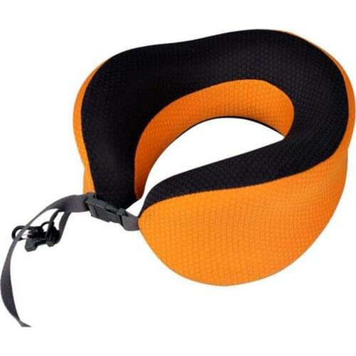 U Shaped Travel Pillow for Sleeping Car Air Flight Inflatable Memory Foam Pillows Neck Support Headrest Cushion Soft Cushion