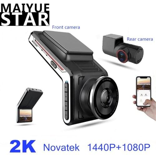 U2000 driving recorder 2k front and rear FHD1080p dual lens camera wifi smart car dvr automatic night vision 24H parking monitor