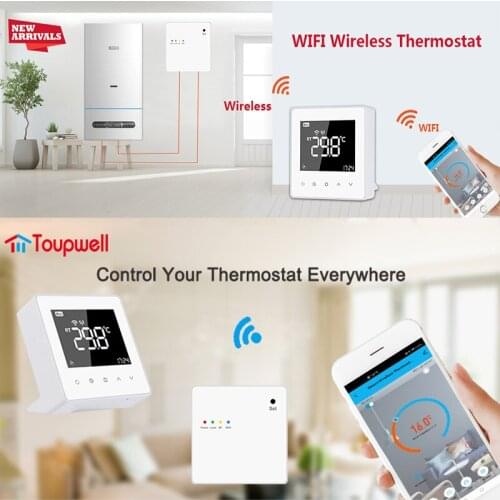 Tuya WiFi Smart Thermostat Temperature Controller for Water/Electric floor Heating Water/Gas Boiler Works with Alexa Google Home