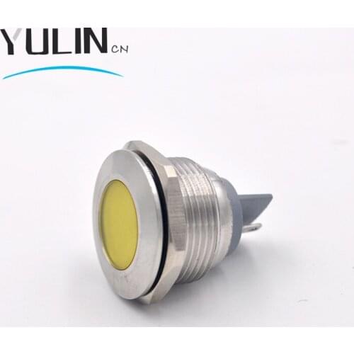 30mm Waterproof IP67 LED Metal Indicator Pilot Light Signal Lamp Machine Boat Car Working PC Power