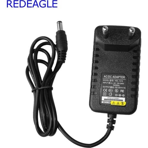 REDEAGLE 12V 1A Output Power Supply for Surveillance System Security Camera 100-240V Input EU US Plug CCTV Accessories
