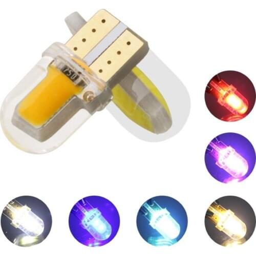 10Pcs T10 100LM COB 4SMD LED Car Width Lamp License Plate Light Reading Bulb Автомобильные лампы лада гранта Signal Lamp