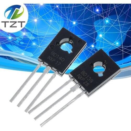 10PCS BD139 BD140 ( 5PCS BD139 + 5PCS BD140 ) TO126 TO-126 new voltage regulator IC