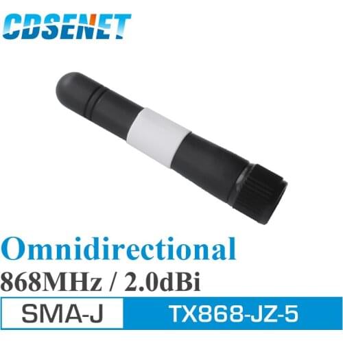 10Pcs Omni Antenna 868MHz LoRa High Gain 2.0dBi Rubber Antenna TX868-JZ-5 Small Size Vertical SMA-Male Antenna For Communication