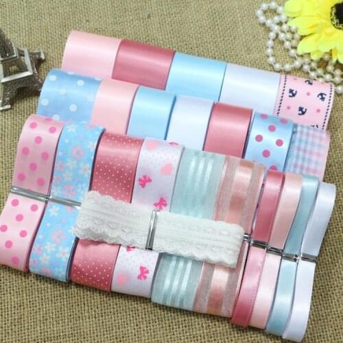 23 Yards/Set----DIY Hair Bow Material Children Colorful Color Mix Ribbon Set