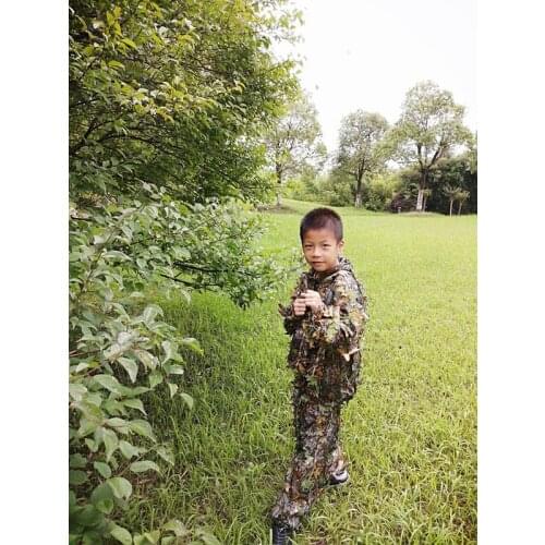 3D maple leaf Bionic Ghillie Suits Yowie sniper Light camouflage airsoft Camouflage Clothing Suit Outdoor Hunting jacket pants