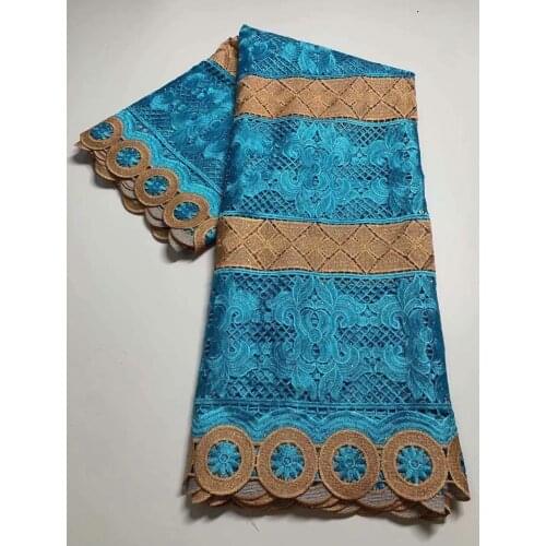 African Lace Fabric Cotton Dry Lace Fabric 2021 High Quality French Guipure Lace With Stones Water Soluble Lace For Wedding 5Y