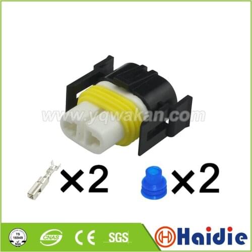 Free shipping 5sets 2pin auto electric wiring housing plug waterproof ceramic connector H11
