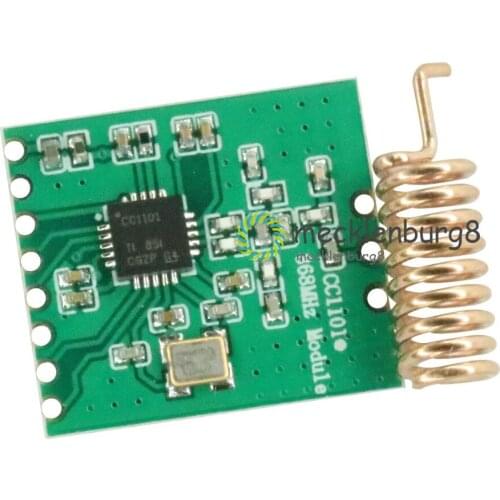 CC1101 Wireless Module Long Distance Transmission Antenna 868MHZ M115 For FSK GFSK ASK OOK MSK 64-byte SPI Interface Low Power