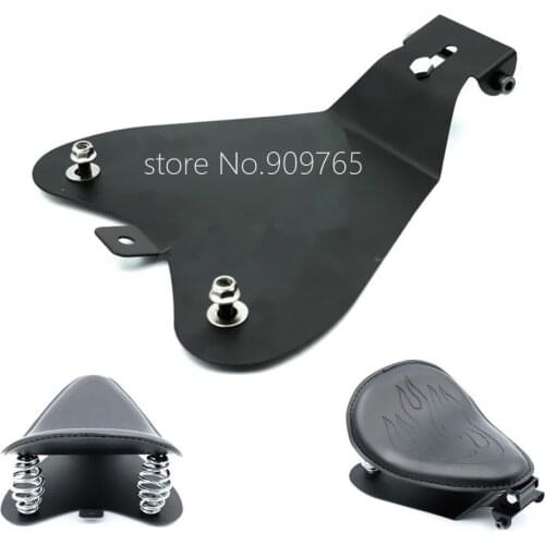 Black Metal Solo Seat Baseplate For Harley Honda Kawasaki Yamaha Suzuki Chopper Bobber Sportster Mototcycle