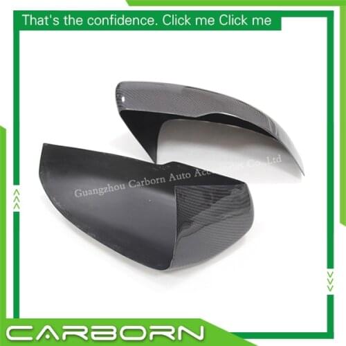 For-Land Rover-Range Rover Evoque 2012 2013 Add On Type Carbon Fiber Body Side Rear View Mirror Cover Gloss Black Finish