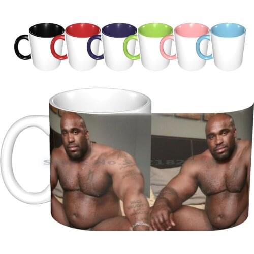 Well Endowed Man Ceramic Mugs Coffee Cups Milk Tea Mug Well Endowed Man Big Dick Guy Huge Man Huge Dick Man Black Guy Meme