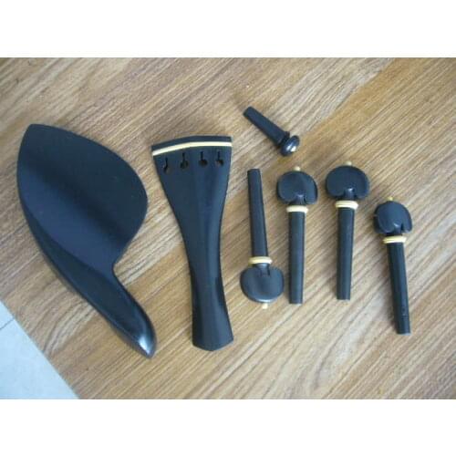 Quality ebony violin accessories violin parts 4/4 size