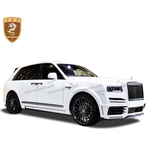 Carbon Fiber Car body kit front lip rear diffuser side skirts Rear Spoiler For Rolls-Royce Cullinan MS style