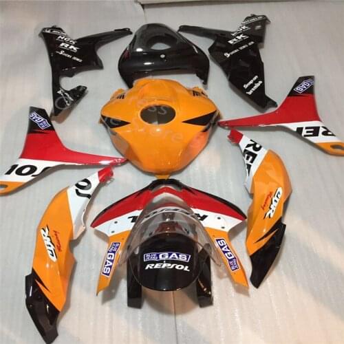 ABS Injection molding for HONDA CBR 600 RR fairings 2007 2008 cbr600rr 07 08 orange red white black motobike fairing set