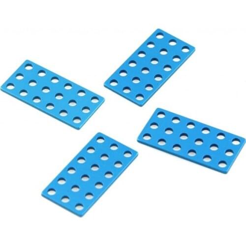 Makeblock Mechanical Parts Plates and Brackets Plate 3x6 in Blue Made From 6061 Aluminum