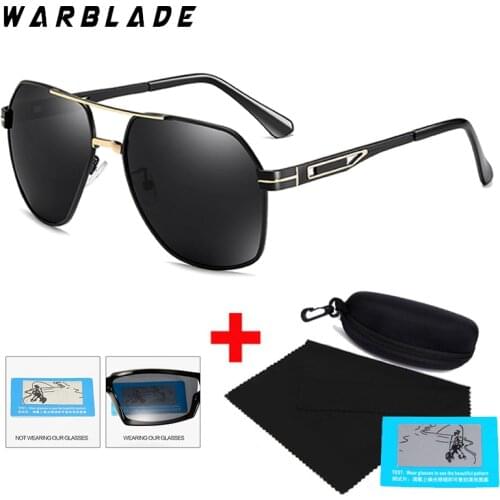 WarBLade Optical Brand Design New Polarized Sunglasses Men Fashion Pilot Male Eyewear Sun Glasses Travel Fishing Oculos With Box
