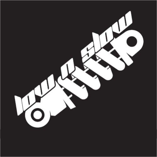 Ow n Slow window Sticker Decal Vinyl For JDM Illest Race Drift Stance Lowered 12.7cm