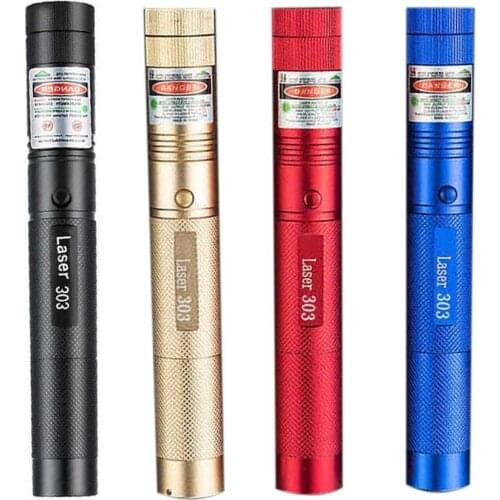 New 1Pc Powerful Pointer With Head 303 Adjustable Focus 532nm Green Pen Light For Hunting Sight Supplies