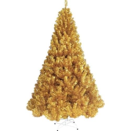 1.5/1.8/2.1M Christmas Artificial Tree Gold Fake Pine Cone Trees New Year Decorations For Home Holiday Metal Stand Navidad Decor