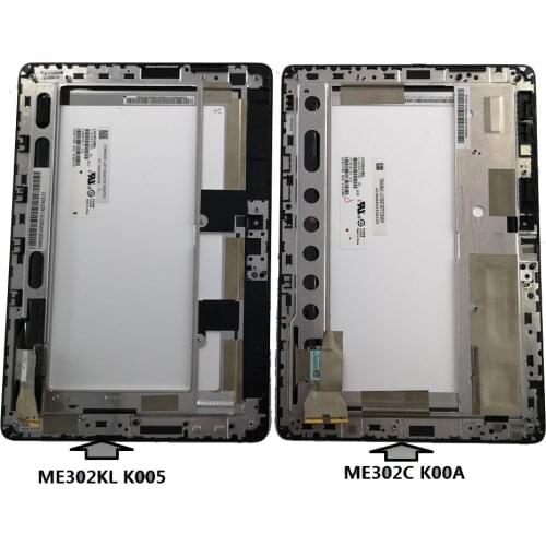 Used parts 10.1" LCD Display Monitor Touch Screen Digitizer Assembly with frame for ASUS ME302 ME302C K00A ME302KL K005 5425N