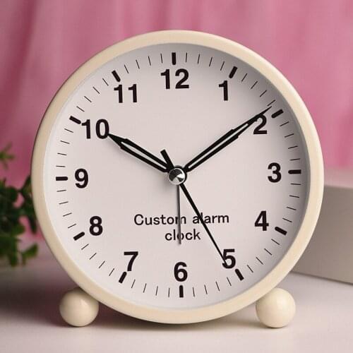 Simple Metal Alarm Clock Creative Mute Luminous Cute Children Female Student Alarm Clock