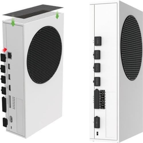 For Xbox Series X/S Console Dustproof Suit Silicone Dust Plug Pack Protector Dust Proof Mesh Filter Jack Cover Stopper Case Kit