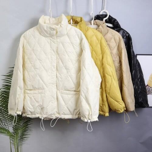 SEDUTMO WinterShort Duck Down Coat Women Slim Fashion Warm Jackets Autumn Casual Pocket Basic Parkas ED1396