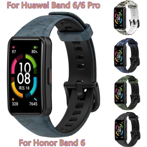 Replacement Wrist Strap For Huawei Band 6 6 Pro Silicone Wristband Belt Bracelet Accessories For Honor Band 6 Smart Watch Band