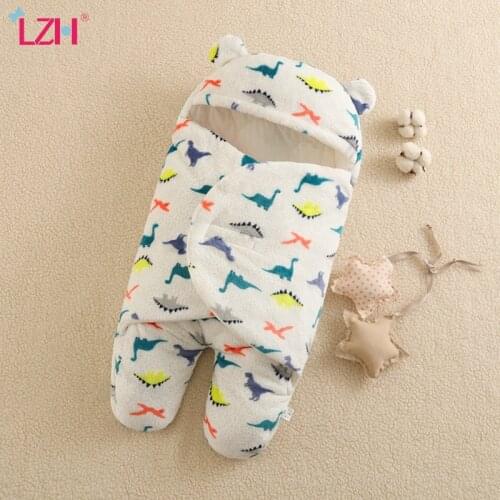 LZH 2021 Sleeping Bag Baby Autumn Winter Baby Boy Bag Thickened Split-Leg Sleeping Bag For Infant Swaddling Blanket 0-6 Months