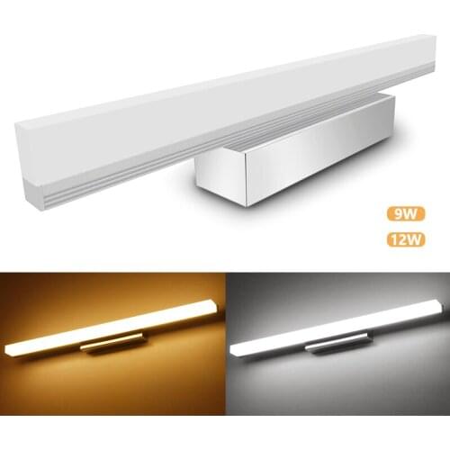 DONWEI Simple style 9W 12W LED Wall Light Makeup Mirror Lights Indoor Bathroom Dressing room Kitchen Decor Wall Lamp AC110V 220V