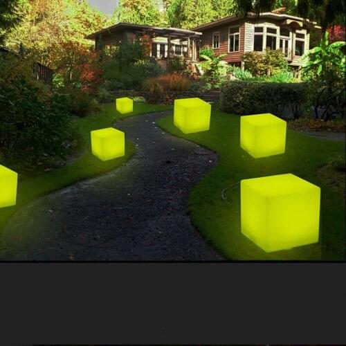LED Rechargeable RGB Bar Stool 16 COLOR CHANGE Cube SEAT Outdoor Luminous Furniture Remote Control Gadget Home Party Decor