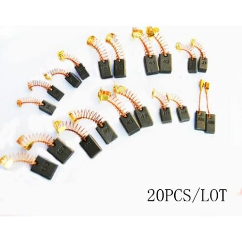 High-quality! 20PCS/LOT Carbon Brushes For Bosch For Makita etc Electric hammer, Cutting machine, Angle grinder, Circular saws