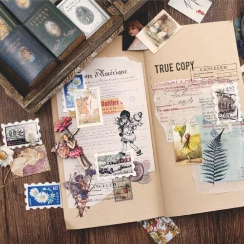 100pcs/box Vintage Story Kraft Paper Scrapbooking/Card Making/Journaling Project DIY Diary Decoration Cards Cardstock Paper