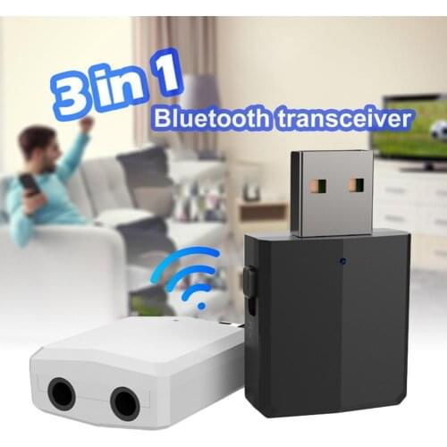 2 in 1 Mini Portable Bluetooth 5.0 Audio Receiver Transmitter Adapter for TV/PC