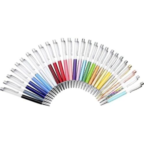 27 PACK Colorful Empty Tube Floating DIY Pens Ballpoint Pens, Building Your Favorite Liquid Sand Pens Gift