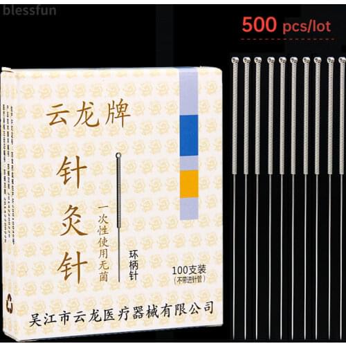 5 Boxes*100Pcs disposable sterile acupuncture needle sterile acupuntura asepsis aluminum foil packing old brand Beauty needle