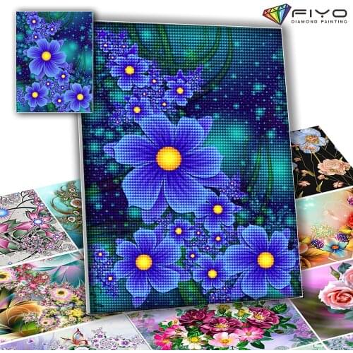 5D DIY Diamond Painting Flowers Picture Full Diamond Art Mosaic Embroidery Cross Stitch Kits Halloween Christmas Home Decor