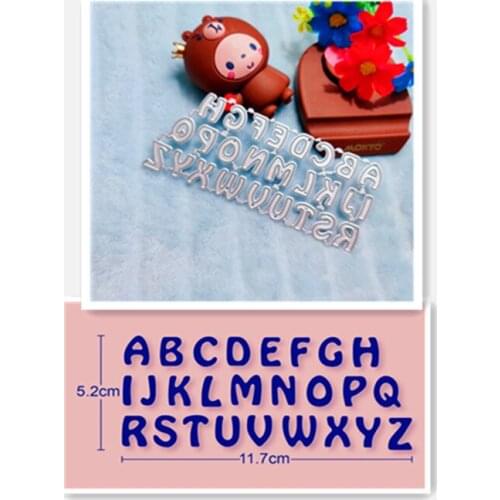 26 word decorative card model, metal, printing mold, scrapbook, paper process model, diy