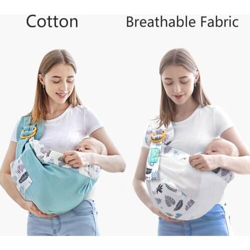 Baby Carries Cotton Hands-free Sling Newborn Baby Strap Holder Breastfeeding Stretchy Wrap Carrier Safety Ring