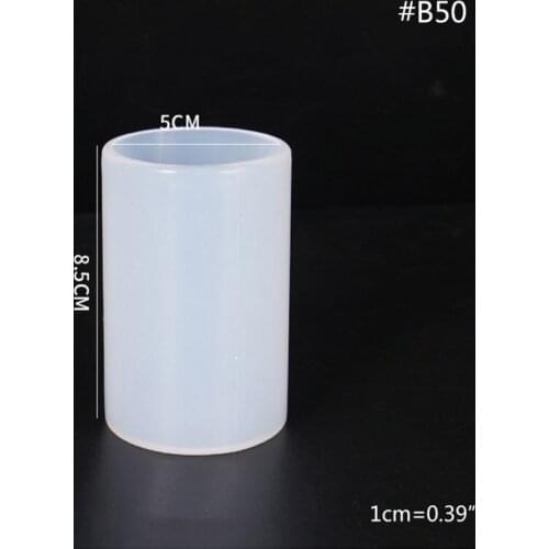 DIY Crystal Epoxy Mold UV Resin Dried Flower Decoration Hex Cylindrical Mould 62KE