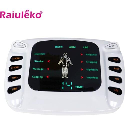 EMS Body Electrical Muscle Stimulator Big Screen Therapy Massage Pulse Tens Acupuncture Electric Therapy Massager 8 Modes