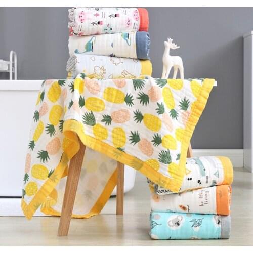 Cotton Baby Swaddles Soft Newborn Blankets Bath Gauze Infant Wrap Sleepsack Stroller Cover Play Mat Baby Breastfeeding Cover