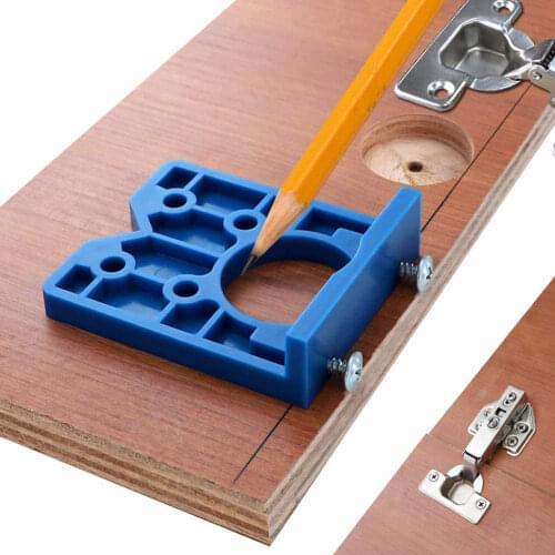 35mm Guide Hinge Hole Drilling Jig Conceal Locator Hole Opener Drill Tools Woodworking Hole Opener Door Cabinet Accessories Tool