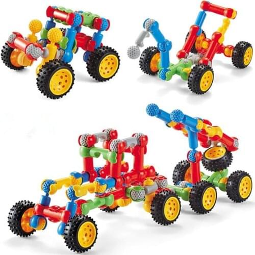 DIY Skeleton joint Building Blocks Stitching Inserted Construction Assembled Blocks Bricks Educational Toys for Children Gift