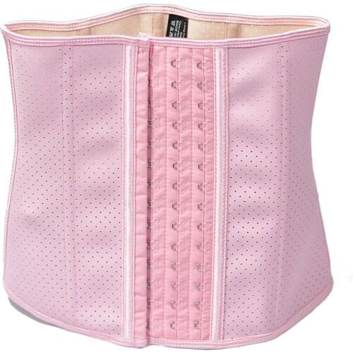 11inch Latex Waist Trainer 9 Spiral Steel Boned Black Cream Waist Slimming Cincher 3 Hooks And Eyes Corset Underwear Corselet