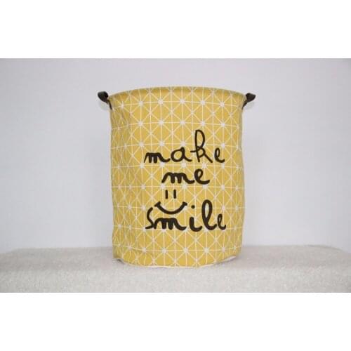 Hot sell 50pcs Canvas Round Clothing Storage Baskets Kids Room Toys Storage Bucket Clothing Organizer Laundry Bins