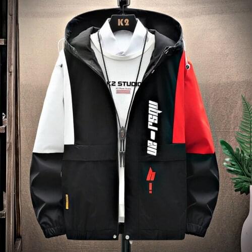 Mens Autumn Jackets Youth Korea Fashion Patchwork Short Windbreaker Casual Coat Male Clothing 2021 Spring Jackets Dropshipping