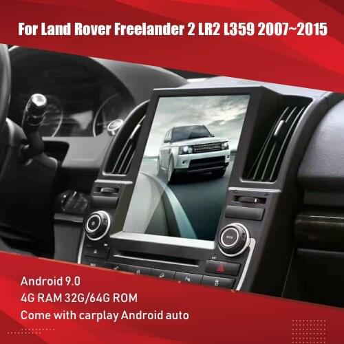 Tesla style 12.1'' Android multimeda car radio for Land Rover freelander 2 Android GPS navigation autoradio Stereo 2 din